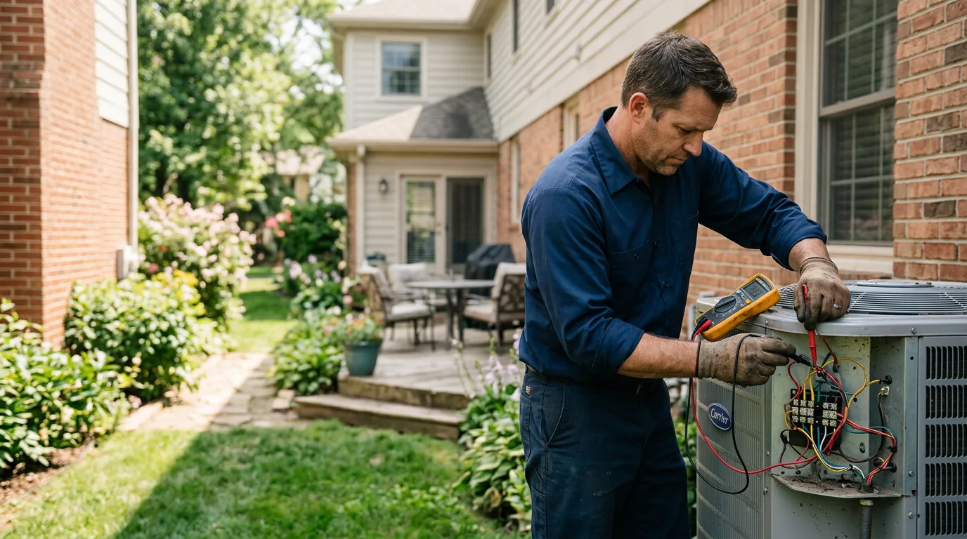 HVAC technician working near Melvin, TX